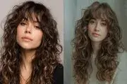 مدل چتری پروانه‌ای برای موی فر