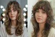 مدل چتری پروانه‌ای برای موی فر