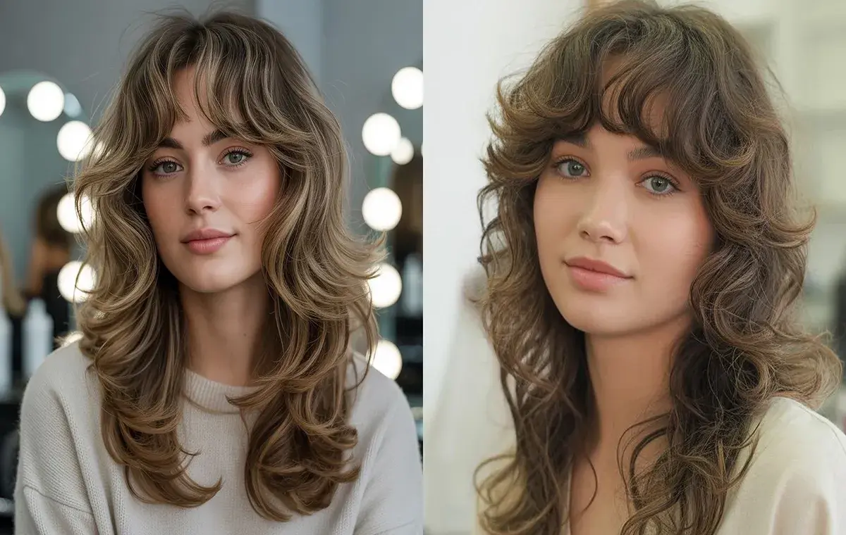 مدل چتری پروانه‌ای برای موی فر