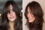 مدل چتری پروانه‌ای فرق کج