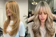 مدل چتری پروانه‌ای برای موی بلند