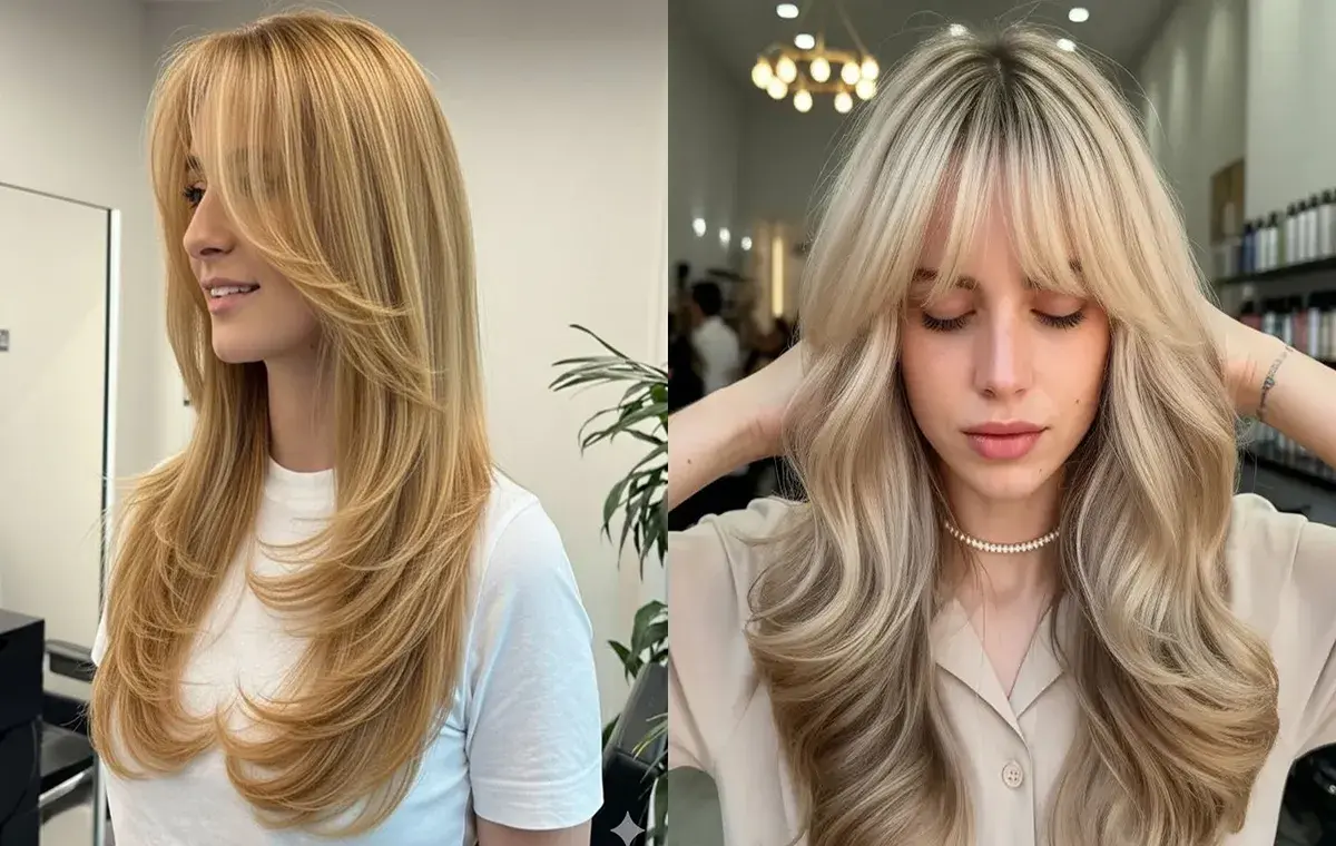 مدل چتری پروانه‌ای برای موی بلند