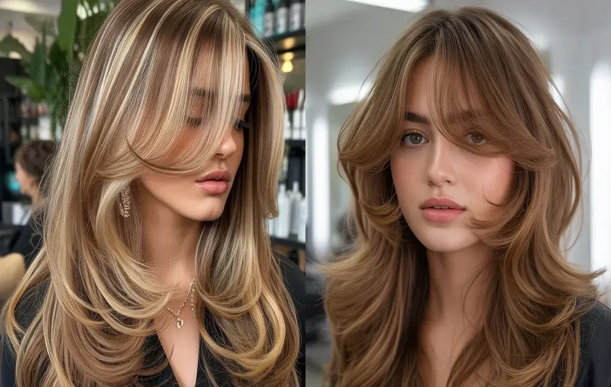 مدل چتری پروانه‌ای برای موی بلند