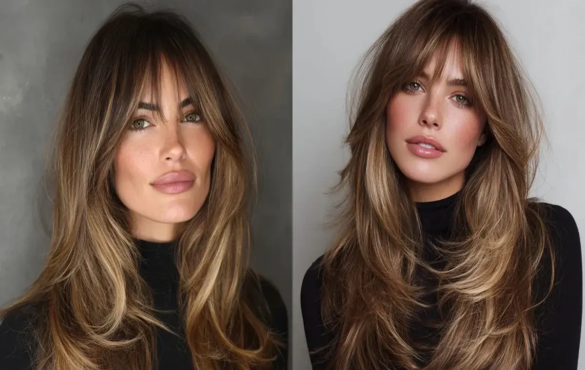 مدل چتری پروانه‌ای برای موی بلند