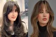مدل چتری پروانه‌ای برای موی بلند