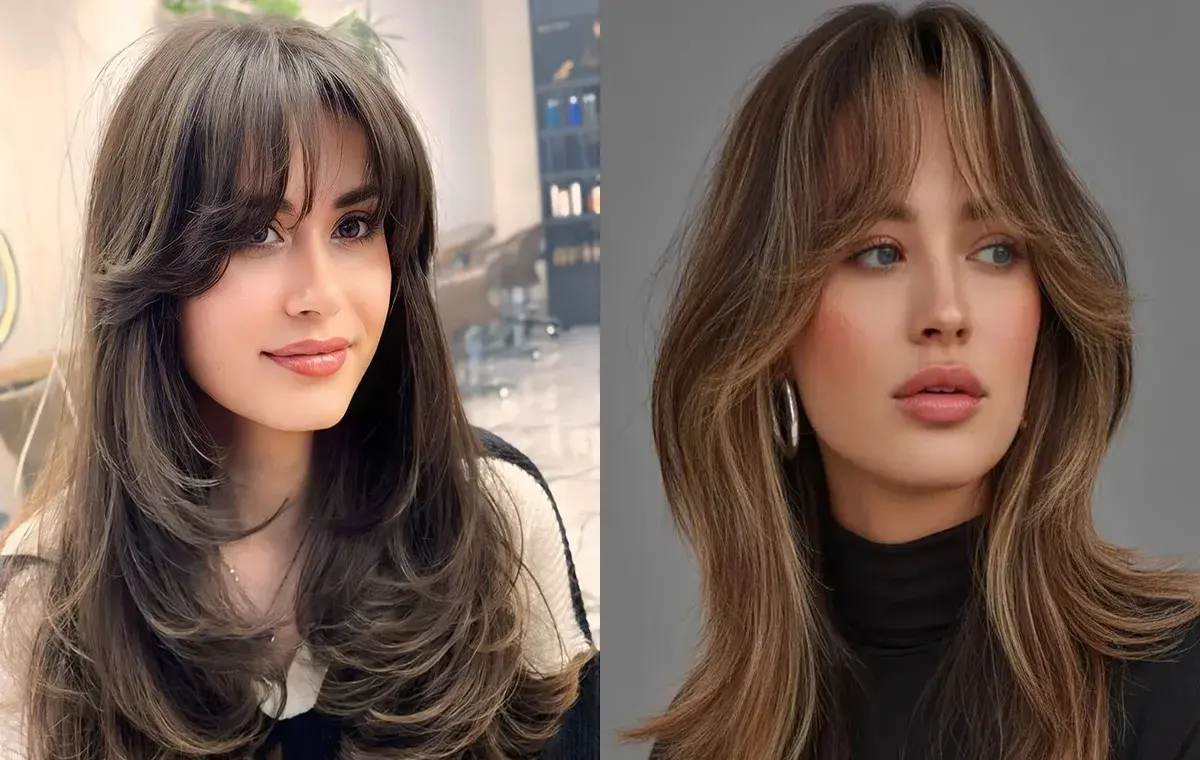 مدل چتری پروانه‌ای برای موی بلند