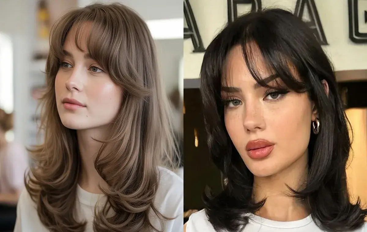 مدل چتری پروانه‌ای کوتاه