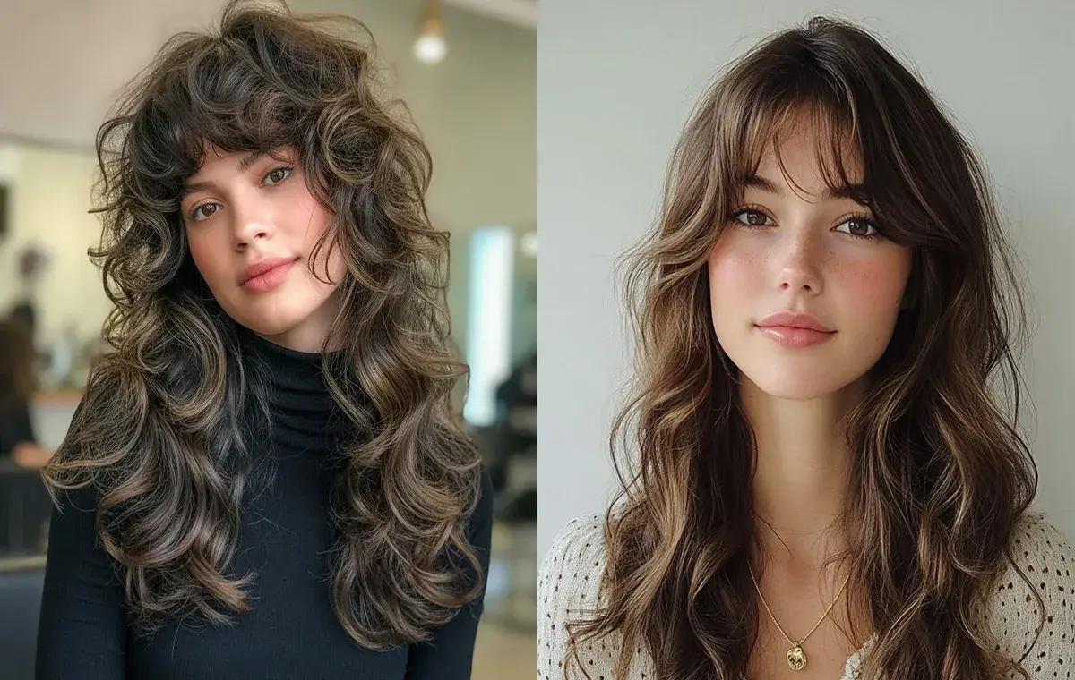 مدل چتری پروانه‌ای برای موی فر