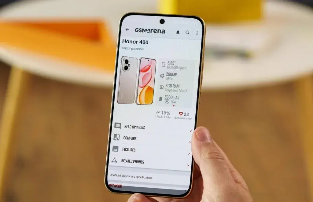 سختافزار و نرمافزار Honor 400