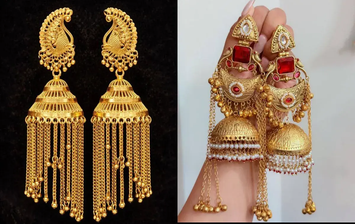 مدل گوشواره طلا هندی