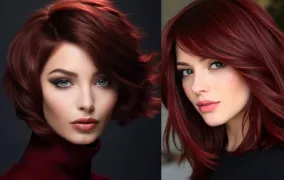 رنگ مو شرابی؛ جدیدترین مدل‌ها و ترکیب رنگ مو شرابی