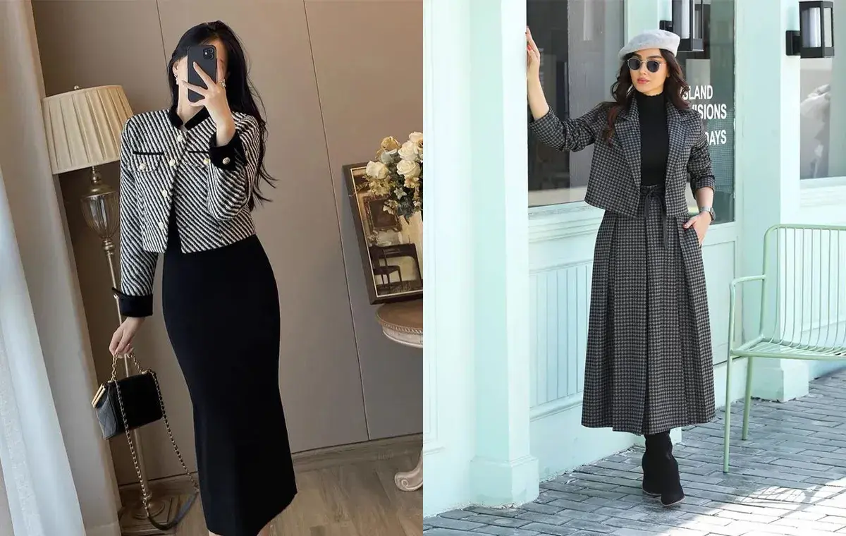 مدل کت کراپ و دامن