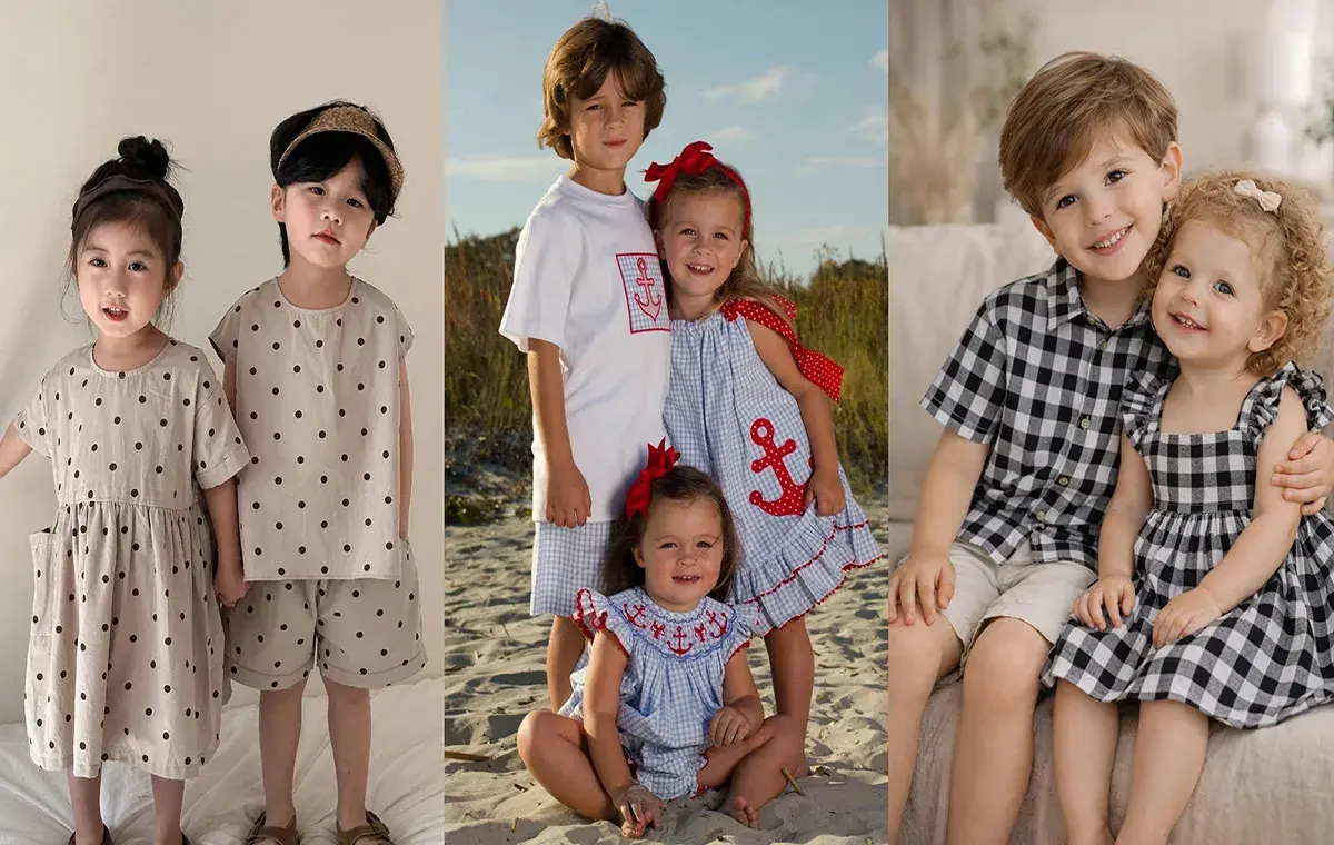 مدل ست خواهر برادری برای عید کژوال