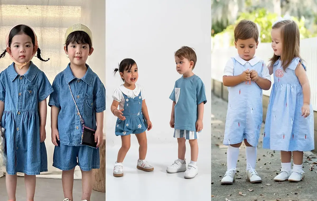 مدل ست خواهر برادری برای عید نوزاد