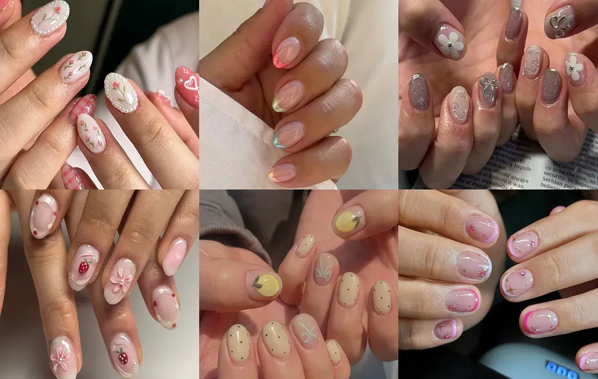 طرح ناخن کوتاه برای عید