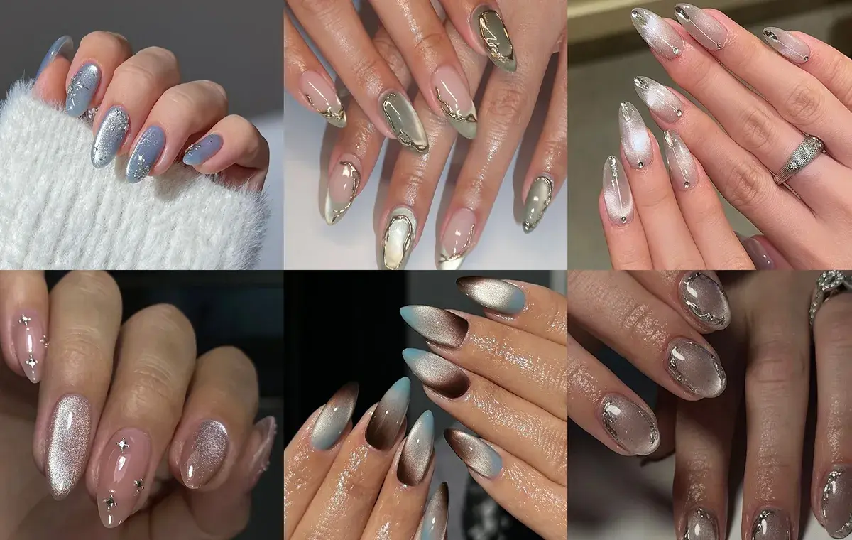 طرح ناخن برای عید امسال با لاک آیس