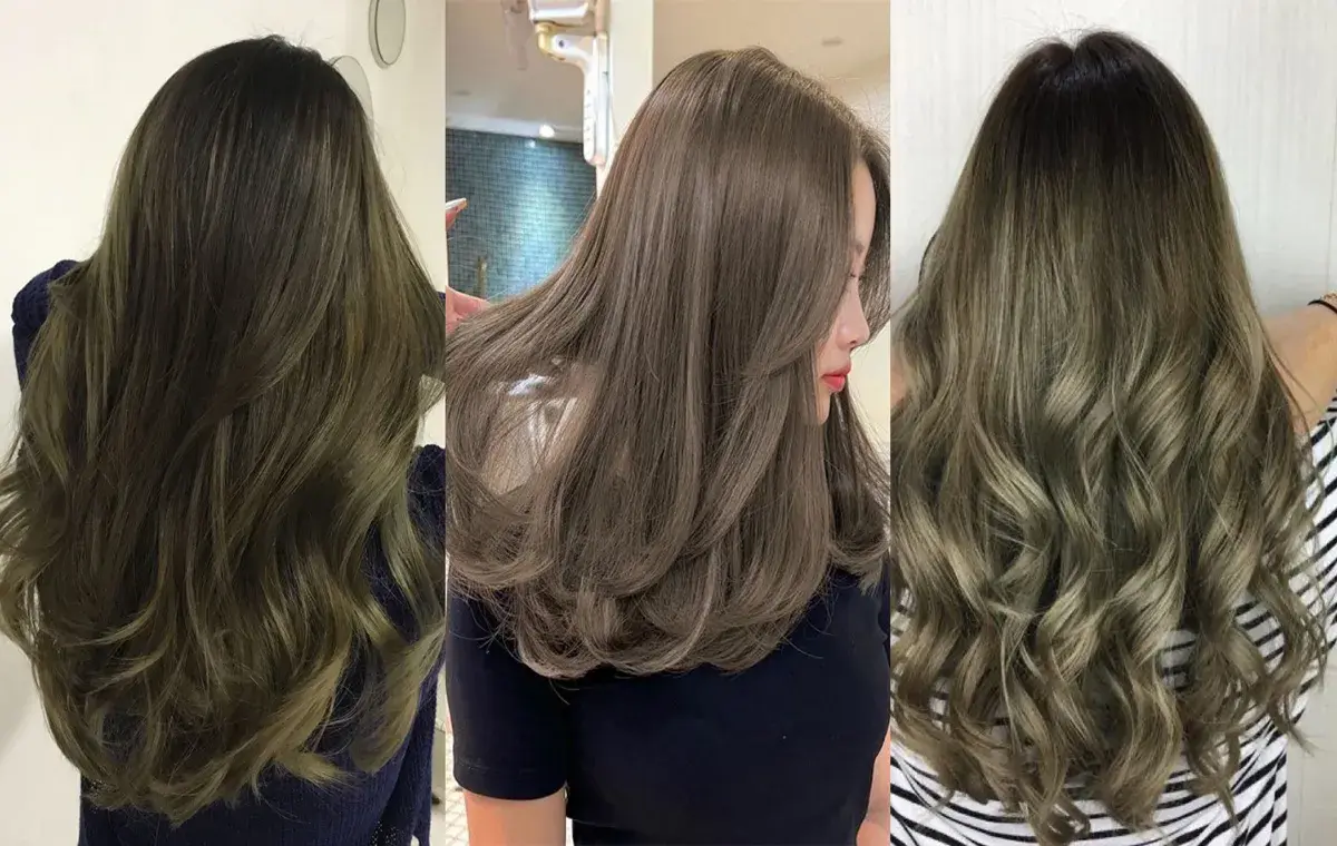 ترکیب رنگ مو زیتونی بدون دکلره