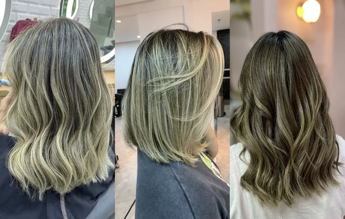 رنگ مو زیتونی عسلی