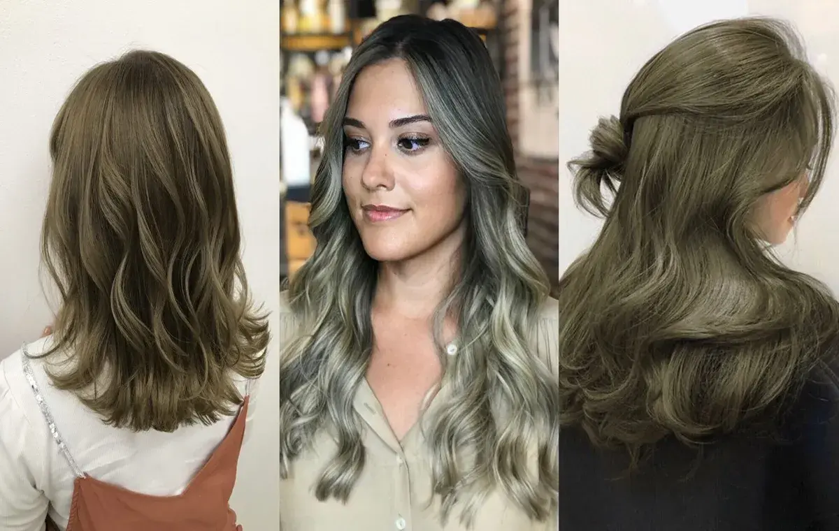 رنگ مو زیتونی روشن