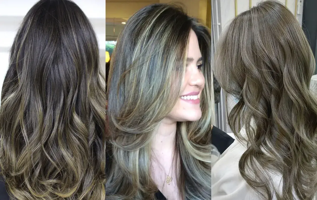 رنگ مو طلایی زیتونی