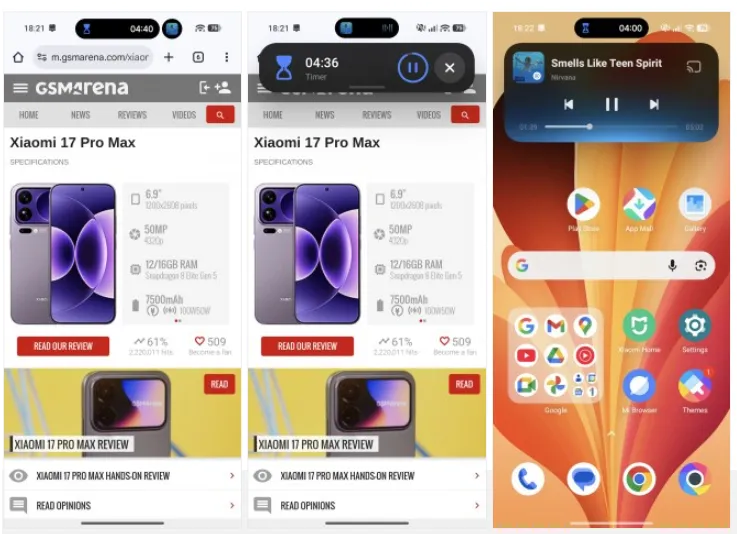 Hyper Island مشابه Dynamic Island اپل