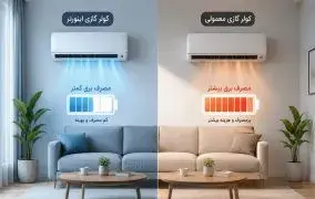 تفاوت مصرف برق کولر گازی اینورتر با معمولی
