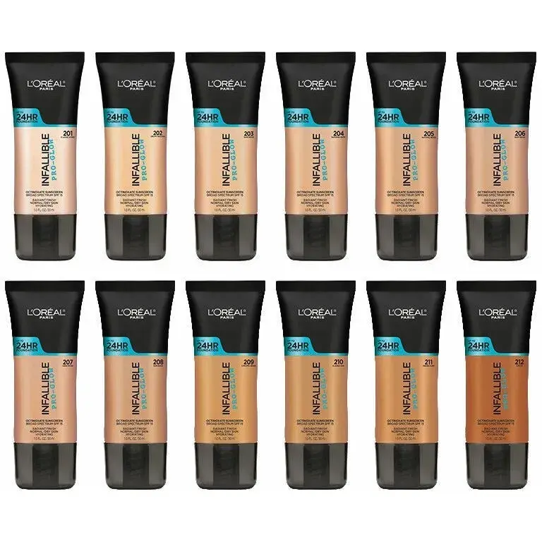 رنگ‌های پروگلو لورال (Infallible Pro-Glow)