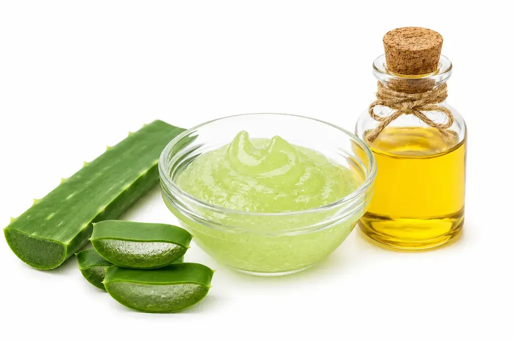 ماسک آلوئه‌ورا و روغن کرچک