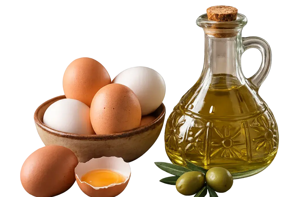 بهترین ماسک مو خانگی برای رشد سریع مو 2 ماسک تخم مرغ و روغن زیتون