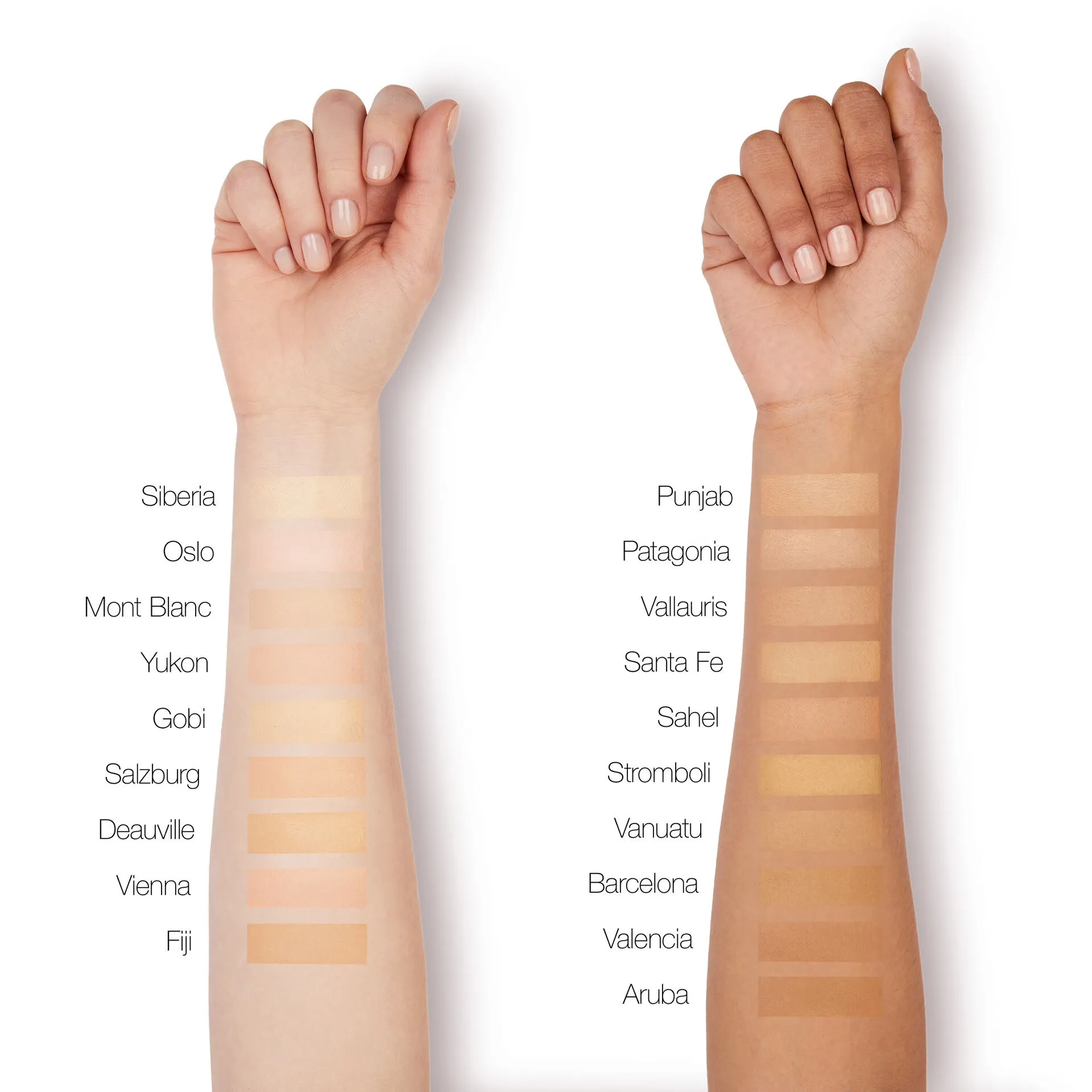 رنگ‌های کرم پودر نارس Soft Matte Complete