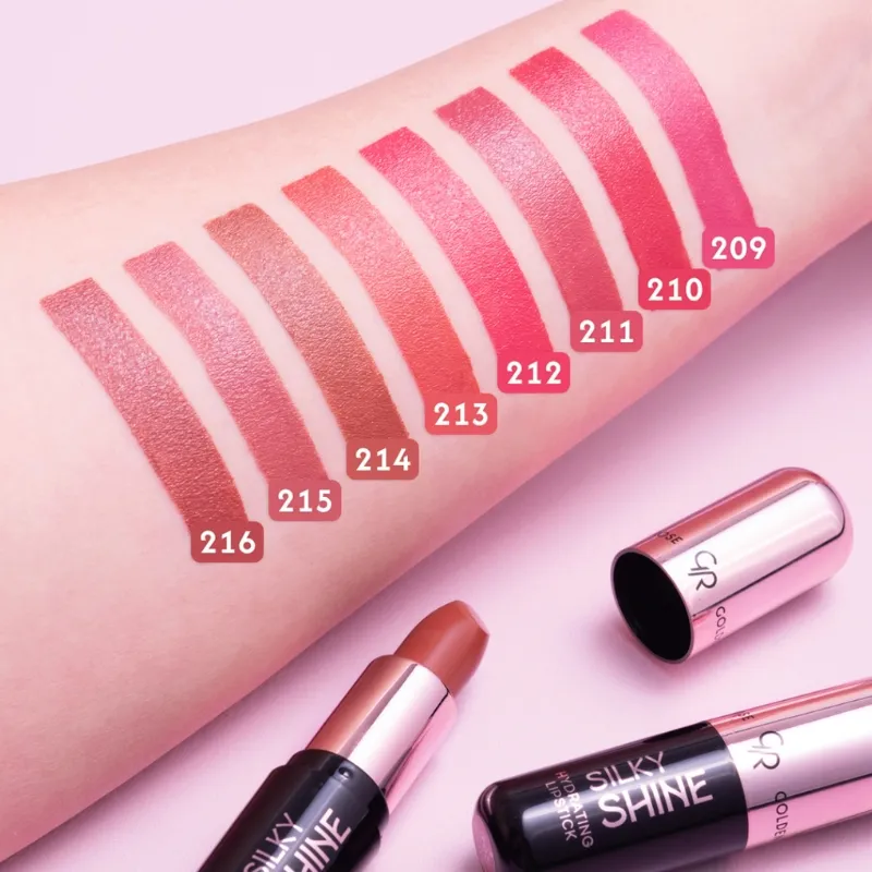 پرفروش‌ترین رنگ‌های رژ لب براق گلدن رز-Silky Shine