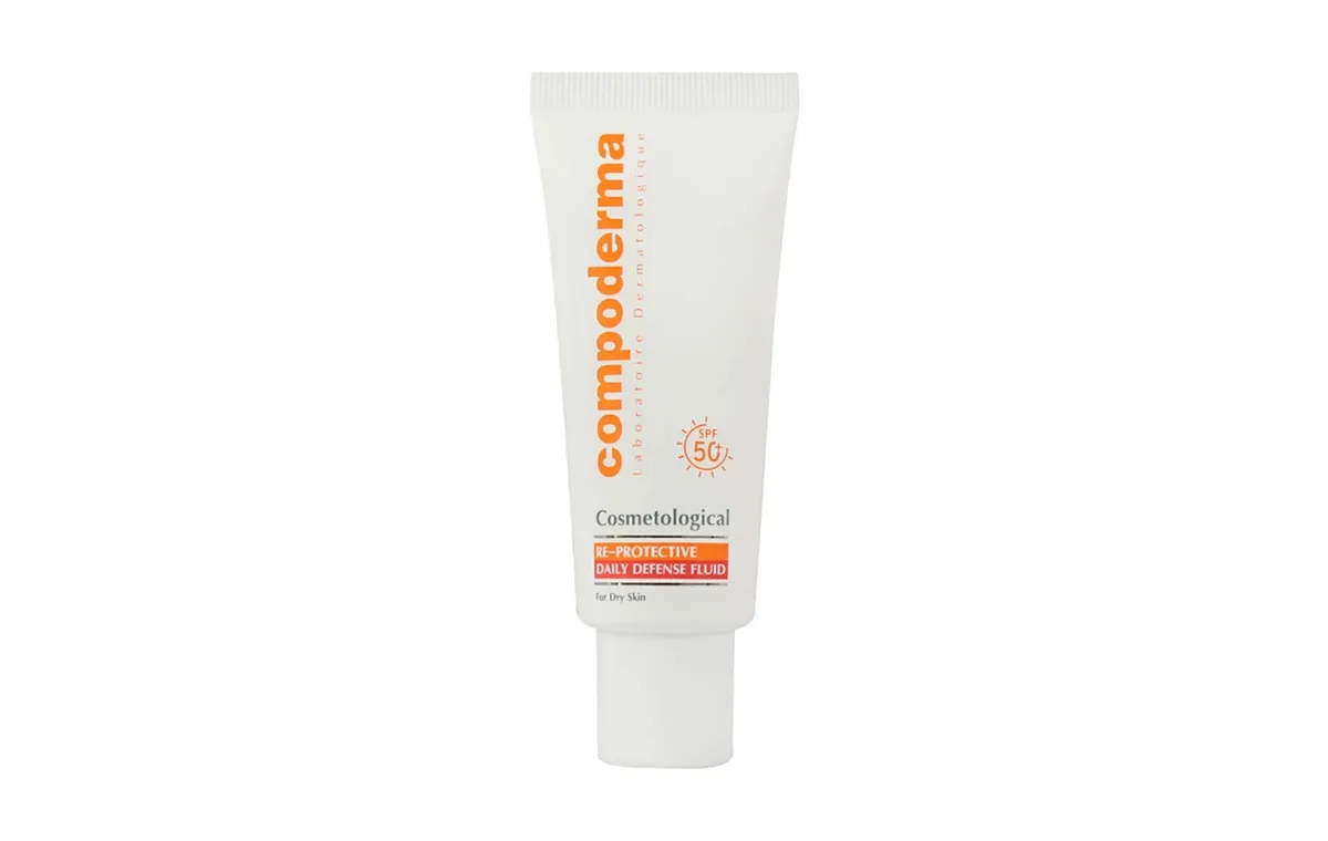 کرم ضد آفتاب SPF50 کامپودرما مناسب پوست خشک