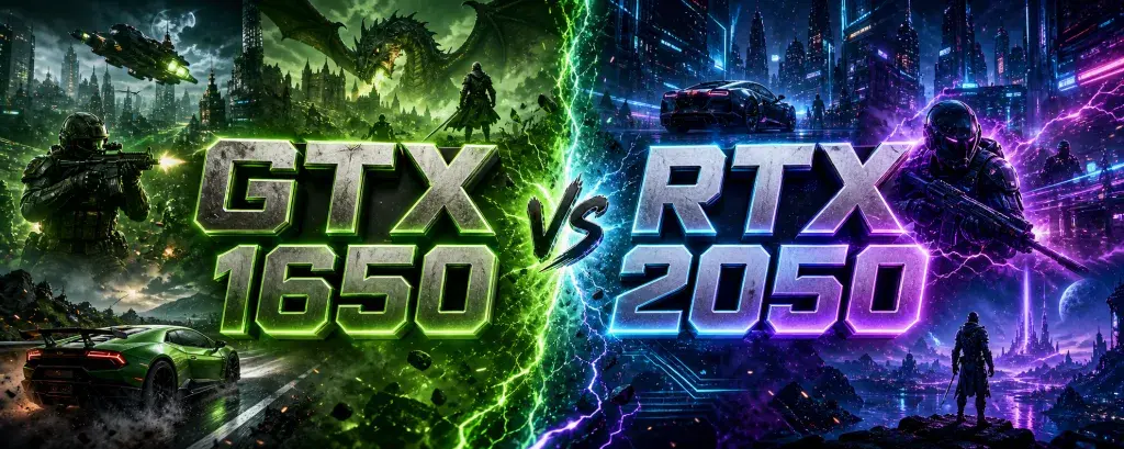 مقایسه RTX 2050 با GTX 1650