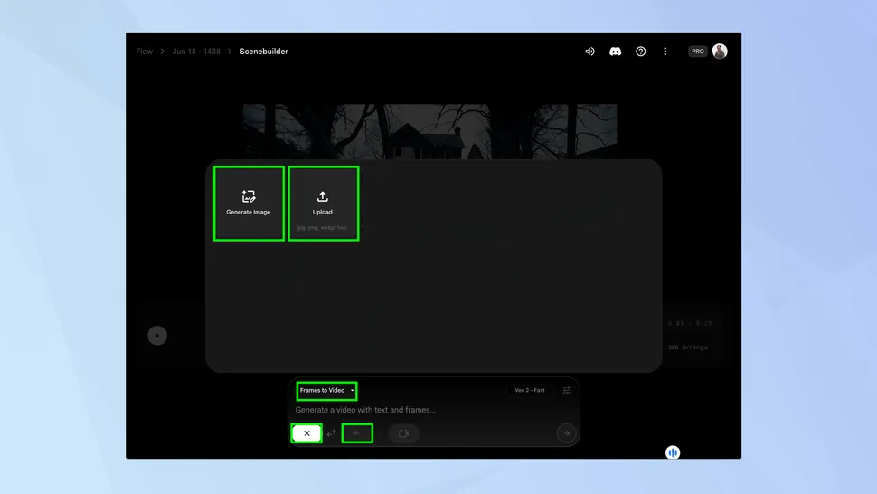 آپلود تصویر و استفاده از Frames to Video