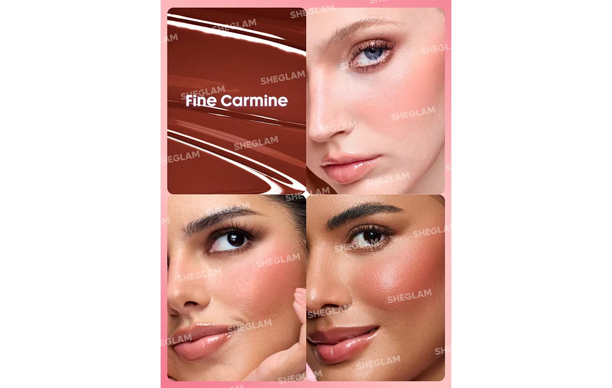 رژگونه مایع شیگلم رنگ Fine Carmine