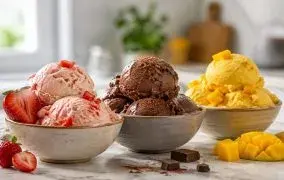 بستنی بدون خامه