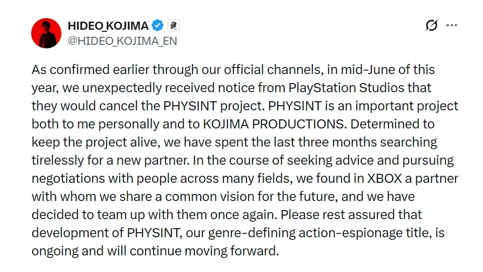 Kojima on Physint