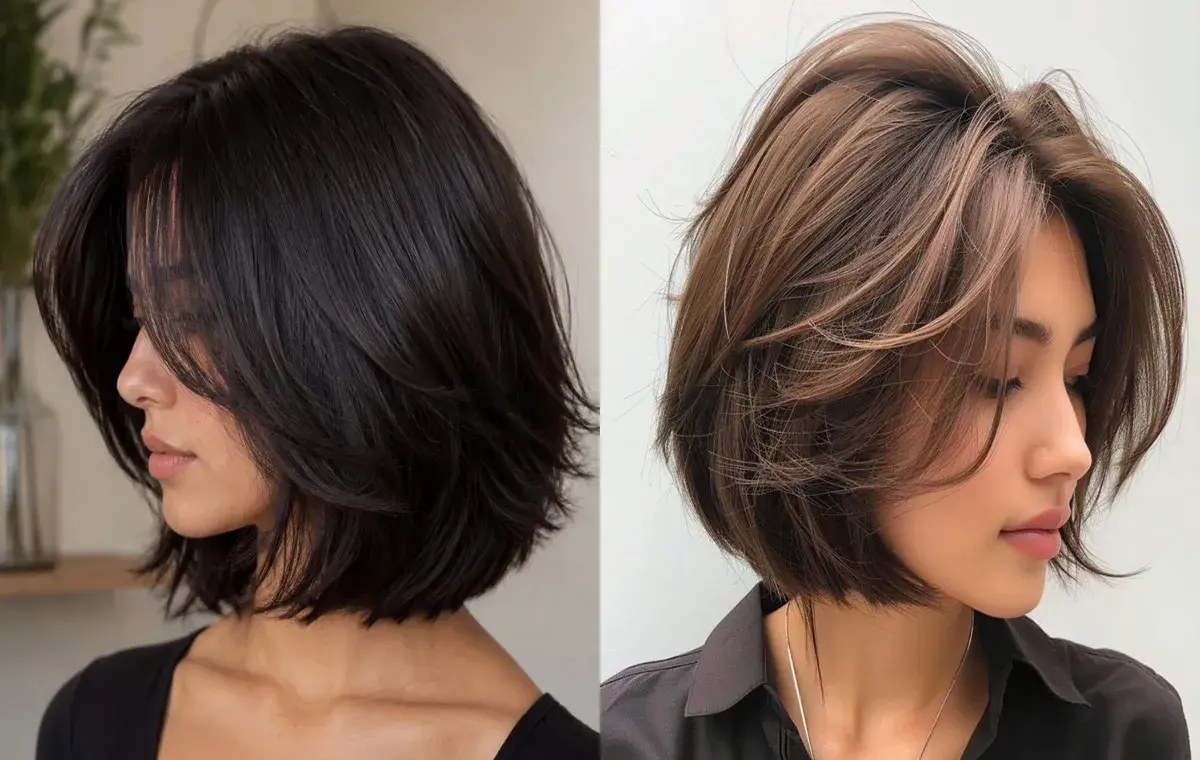 باب لایهدار (Layered Bob)