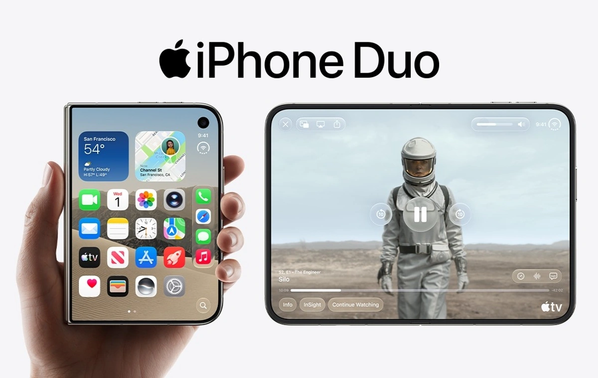 تیزر رونمایی از گوشی تاشو آیفون Duo [تماشا کنید]