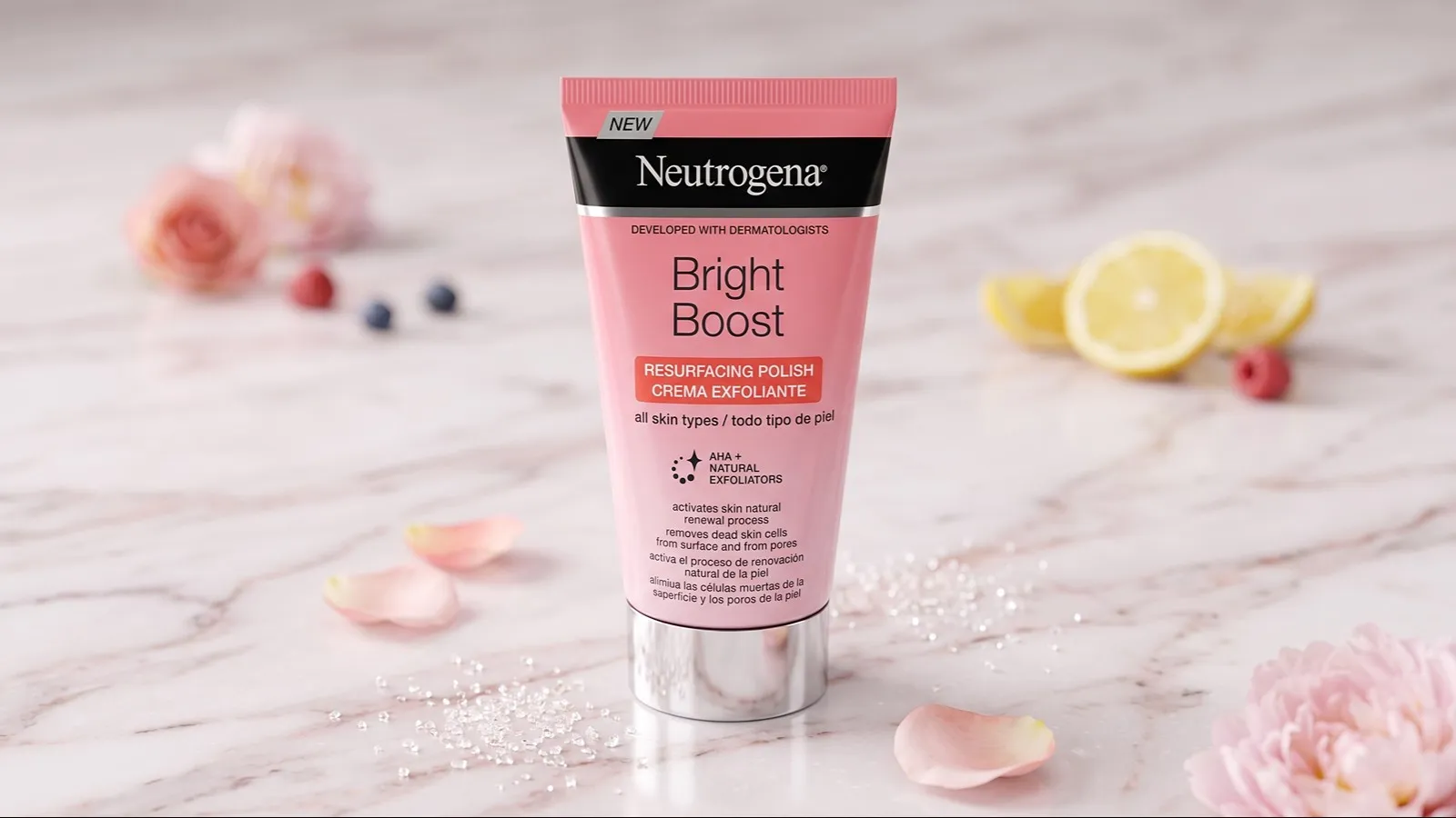 اسکراب لایهبردار و روشنکننده نوتروژینا مدل Bright Boost