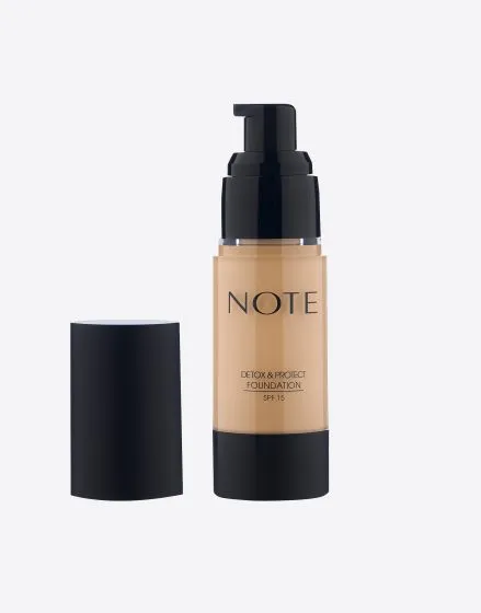 رنگبندی کرم پودر نوت مدل Detox and Protect Foundation