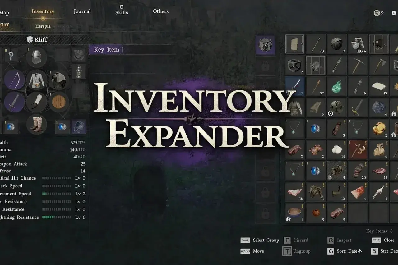 ماد Inventory Expander